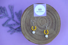 Load image into Gallery viewer, Yellow Beaded Earrings
