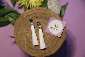 White Silver earrings