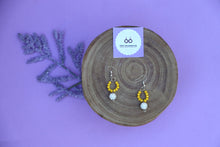 Load image into Gallery viewer, Yellow Beaded Earrings
